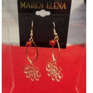 Maren Elena Hook Style Dangle Earrings 2" long